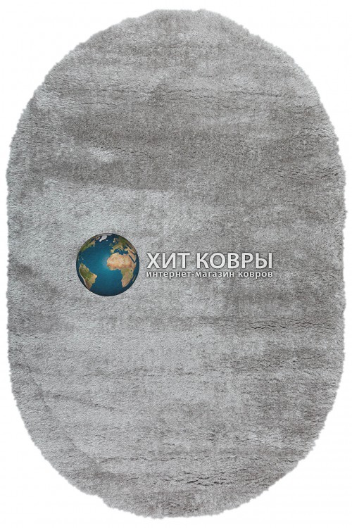 Турецкий ковер Паффи шагги 003 Серый овал